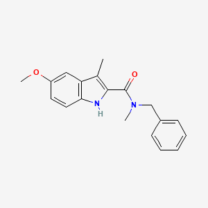 molecular formula C19H20N2O2 B14159326 N-benzyl-5-methoxy-N,3-dimethyl-1H-indole-2-carboxamide CAS No. 902311-13-1