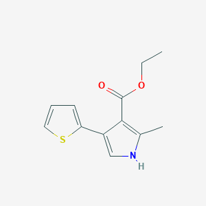 Ethyl 2-methyl-4-(2-thienyl)-1H-pyrrole-3-carboxylate