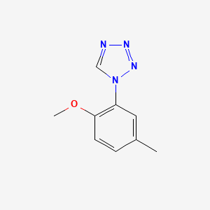 molecular formula C9H10N4O B14159369 1-(2-Methoxy-5-methylphenyl)tetrazole CAS No. 799782-38-0
