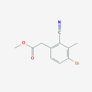 Methyl 4-bromo-2-cyano-3-methylphenylacetate
