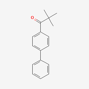molecular formula C17H18O B14159404 1-Biphenyl-4-yl-2,2-dimethylpropan-1-one CAS No. 34546-86-6