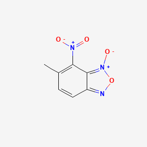 molecular formula C7H5N3O4 B14159411 Benzofurazan, 5-methyl-4-nitro-, 3-oxide CAS No. 3702-89-4