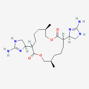 molecular formula C22H38N6O4 B14159430 Chaksine CAS No. 486-53-3
