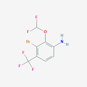 3-Bromo-2-difluoromethoxy-4-(trifluoromethyl)aniline