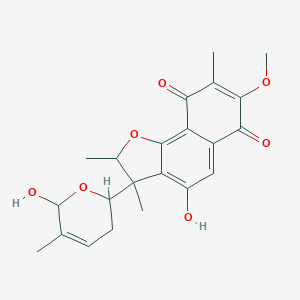 molecular formula C22H24O7 B141595 Furaquinocin G CAS No. 134985-02-7