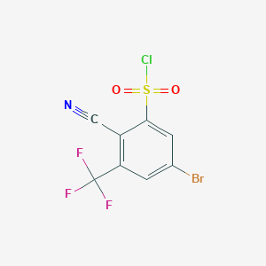 5-Bromo-2-cyano-3-(trifluoromethyl)benzenesulfonyl chloride