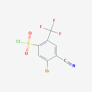 5-Bromo-4-cyano-2-(trifluoromethyl)benzenesulfonyl chloride
