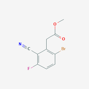 Methyl 6-bromo-2-cyano-3-fluorophenylacetate