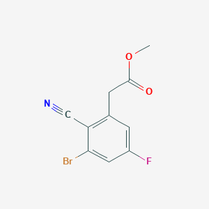 Methyl 3-bromo-2-cyano-5-fluorophenylacetate