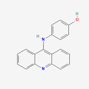 molecular formula C19H14N2O B14159586 Phenol, p-(9-acridinylamino)- CAS No. 61421-83-8