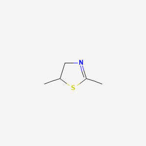 molecular formula C5H9NS B14159587 Thiazole, 4,5-dihydro-2,5-dimethyl- CAS No. 4146-19-4