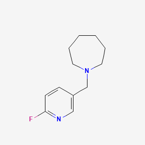 molecular formula C12H17FN2 B1415966 1-[(6-Fluoropyridin-3-yl)methyl]azepane CAS No. 2138585-21-2
