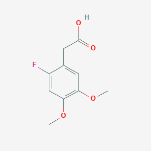 molecular formula C10H11FO4 B14159744 Benzeneacetic acid, 2-fluoro-4,5-dimethoxy- CAS No. 91407-50-0