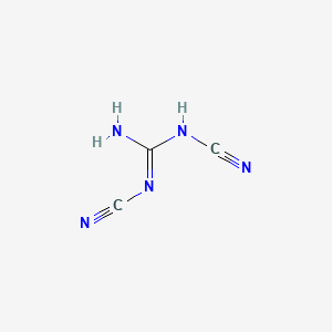 molecular formula C3H3N5 B14159745 1,3-Dicyanoguanidine CAS No. 2133-83-7