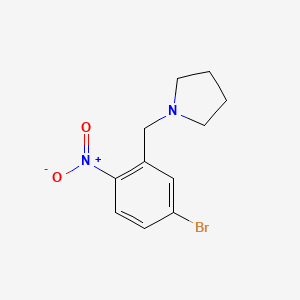molecular formula C11H13BrN2O2 B1415976 1-(5-Bromo-2-nitrobenzyl)-pyrrolidine CAS No. 1166034-64-5