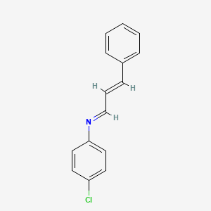 molecular formula C15H12ClN B14159778 4-Chloro-N-(3-phenylallylidene)aniline CAS No. 52944-36-2