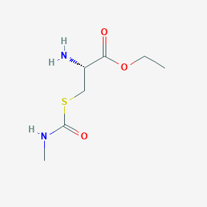 molecular formula C7H14N2O3S B14159792 S-(N-Methylcarbamate) cysteine ethyl ester CAS No. 91868-78-9