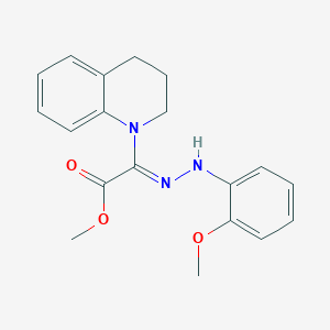 molecular formula C19H21N3O3 B14159798 methyl (2Z)-3,4-dihydroquinolin-1(2H)-yl[2-(2-methoxyphenyl)hydrazinylidene]ethanoate 