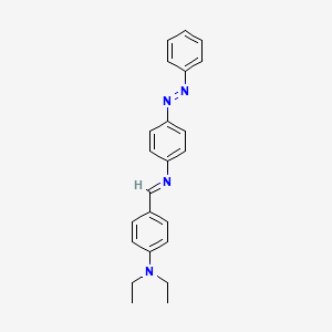molecular formula C23H24N4 B14159818 Benzene, 1-(4-diethylaminobenzylidenamino)-4-phenylazo- CAS No. 80039-95-8