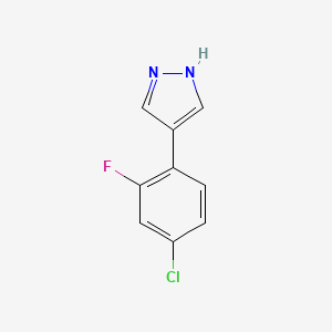 4-(4-Chloro-2-fluorophenyl)-1H-pyrazole