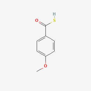 molecular formula C8H8O2S B14159900 4-Methoxybenzenecarbothioic s-acid CAS No. 6279-44-3