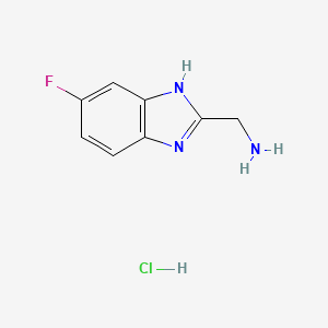 (5-Fluoro-1H-benzimidazol-2-yl)methanamine hydrochloride