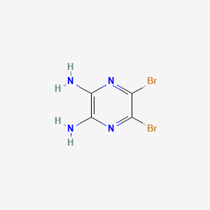 molecular formula C4H4Br2N4 B14159976 5,6-Dibromopyrazine-2,3-diamine CAS No. 53338-46-8