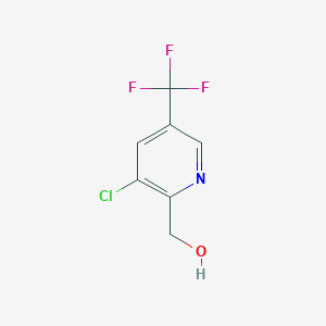 molecular formula C7H5ClF3NO B1415998 (3-Chloro-5-(trifluoromethyl)pyridin-2-yl)methanol CAS No. 1033463-31-8