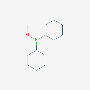 molecular formula C13H25BO B14160042 Methyl dicyclohexylborinate CAS No. 32705-46-7