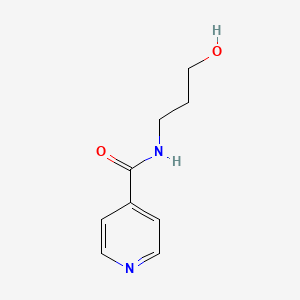 molecular formula C9H12N2O2 B14160087 N-(3-hydroxypropyl)pyridine-4-carboxamide CAS No. 90437-45-9