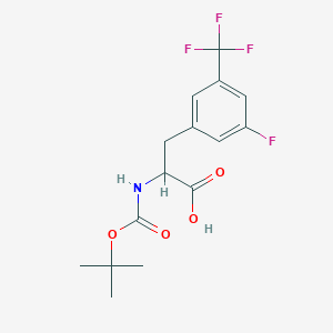 2-{[(tert-Butoxy)carbonyl]amino}-3-[3-fluoro-5-(trifluoromethyl)phenyl]propanoic acid