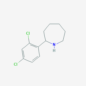 molecular formula C12H15Cl2N B14160116 2-(2,4-Dichlorophenyl)azepane CAS No. 383130-77-6