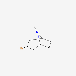 molecular formula C8H14BrN B14160119 3-Bromo-8-methyl-8-azabicyclo[3.2.1]octane CAS No. 27809-79-6