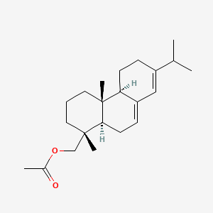 molecular formula C22H34O2 B14160121 Abietyl acetate CAS No. 54200-50-9