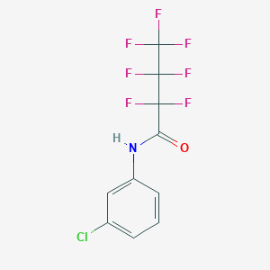 molecular formula C10H5ClF7NO B14160152 N-(3-chlorophenyl)-2,2,3,3,4,4,4-heptafluorobutanamide CAS No. 106376-36-7