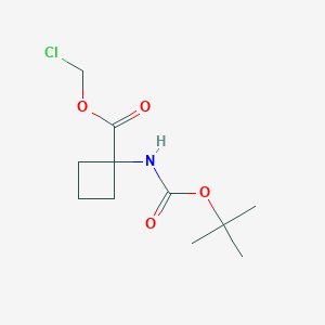 Chloromethyl 1-((tert-butoxycarbonyl)amino)cyclobutanecarboxylate
