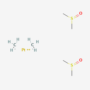 molecular formula C6H18O2PtS2 B14160168 Platinum, dimethylbis(sulfinylbis(methane)-S)-, (SP-4-2)- CAS No. 70423-98-2