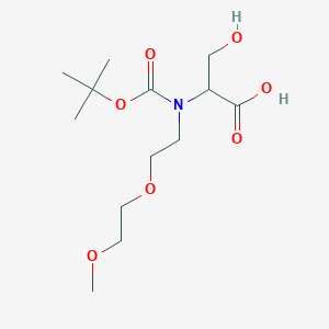 molecular formula C13H25NO7 B1416017 Boc-(2-(2-methoxyethoxy)ethyl)-l-serine CAS No. 150438-69-0
