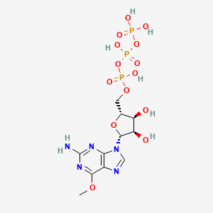 molecular formula C11H18N5O14P3 B14160193 O(6)-Methylguanosine triphosphate CAS No. 99404-63-4