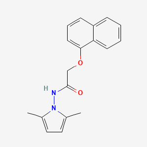 molecular formula C18H18N2O2 B14160219 Acetamide, N-(2,5-dimethyl-1H-pyrrol-1-YL)-2-(1-naphthalenyloxy)- CAS No. 75129-71-4