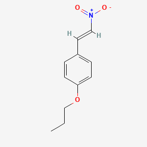 molecular formula C11H13NO3 B14160237 1-[(E)-2-nitroethenyl]-4-propoxybenzene CAS No. 6946-31-2