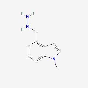 (1-Methyl-1H-indol-4-ylmethyl)-hydrazine