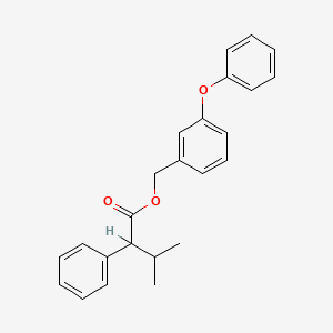 molecular formula C24H24O3 B14160306 m-Phenoxybenzyl 3-methyl-2-phenylbutyrate CAS No. 56562-69-7