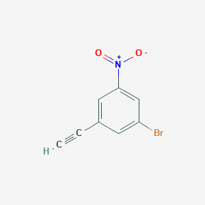 molecular formula C8H4BrNO2 B1416035 1-Bromo-3-ethynyl-5-nitrobenzene CAS No. 1286734-53-9