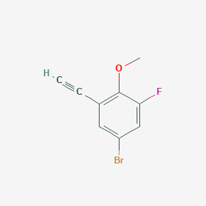 5-Bromo-1-ethynyl-3-fluoro-2-methoxybenzene