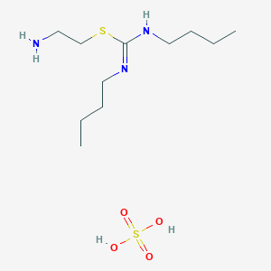 molecular formula C11H27N3O4S2 B14160394 Pseudourea, 2-thio-, 1,3-di-n-butyl-2-(2-aminoethyl)-, sulfate CAS No. 63679-80-1