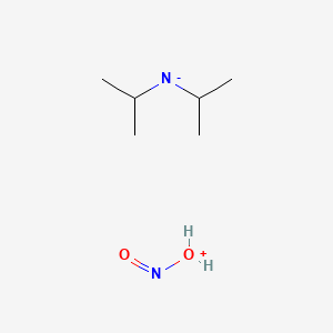 molecular formula C6H16N2O2 B14160434 Di(propan-2-yl)azanide;nitrosooxidanium CAS No. 3129-93-9