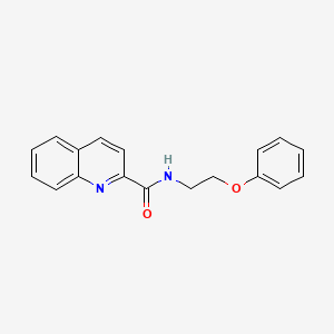 molecular formula C18H16N2O2 B14160499 N-(2-phenoxyethyl)quinoline-2-carboxamide CAS No. 332129-65-4