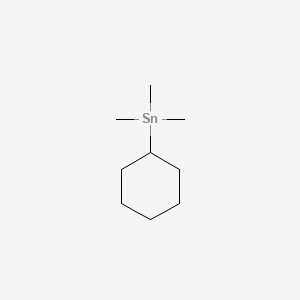 molecular formula C9H20Sn B14160504 Stannane, cyclohexyltrimethyl- CAS No. 3531-48-4