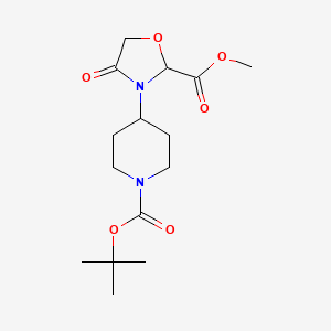 Methyl 3-[1-[(2-methylpropan-2-yl)oxycarbonyl]piperidin-4-yl]-4-oxo-1,3-oxazolidine-2-carboxylate